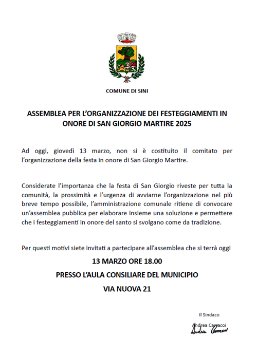 Festeggiamenti in onore di San Giorgio 2025