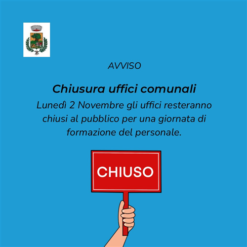 Avviso chiusura uffici