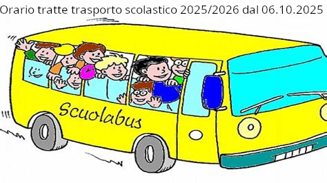 Avviso tratte trasporto scolastico 2025/2026 dal 06.10.2025